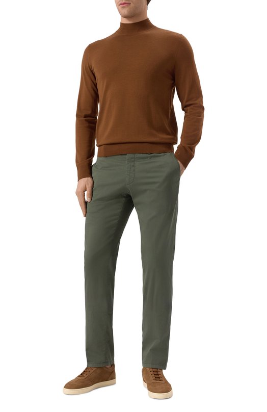 Кожаные кеды Hybrid Brunello Cucinelli MZUMSAN311 Коричневый  MZUMSAN311 Фото 2
