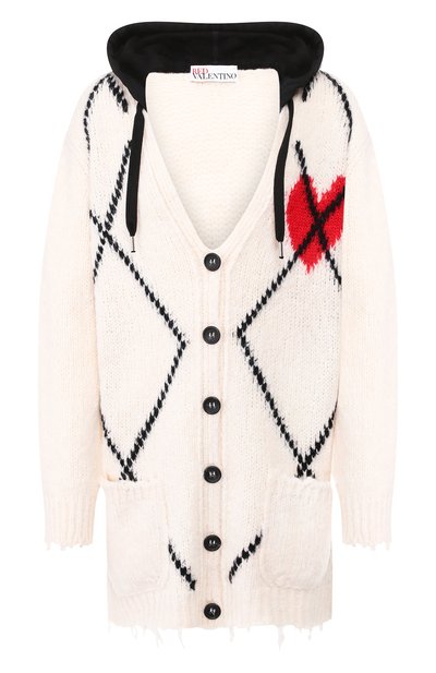 Женский кардиган с капюшоном REDVALENTINO, арт. SR3KAA13/4D7