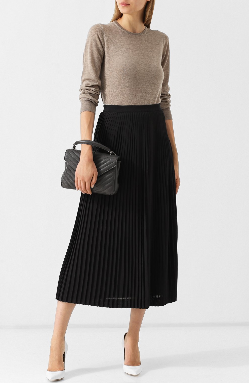 Однотонный кашемировый пуловер с круглым вырезом GIORGIO ARMANI, арт. 6ZAM19/AM62Z, фото 2