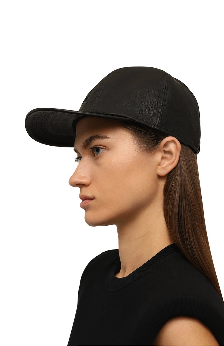 Женская бейсболка из экокожи MSGM черного цвета, арт. 3741MDL05/247622 | Фото 2 (Материал: Текстиль, Вискоза; Нос: Не проставлено)