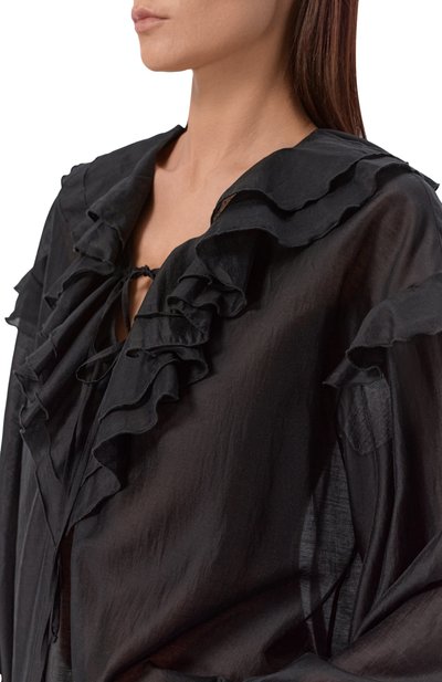 Блузка FLASHIN черного цвета по цене 32000 руб., арт. FS26BB, фото 5 Блузка FLASHIN, арт. FS26BB, фото 5