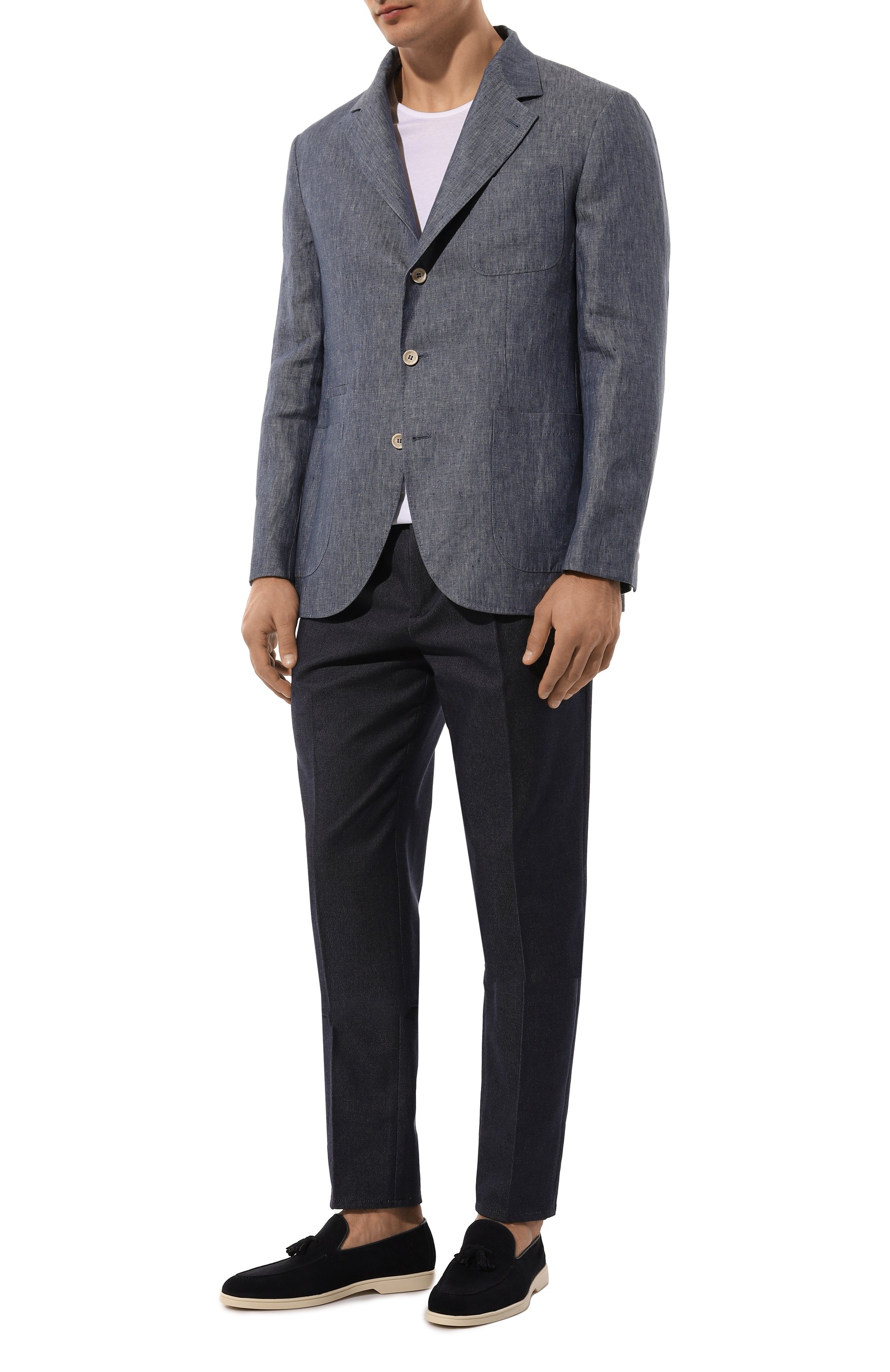 Замшевые лоферы DOUCAL'S, арт. DU3415NWMAUY009G, фото 2