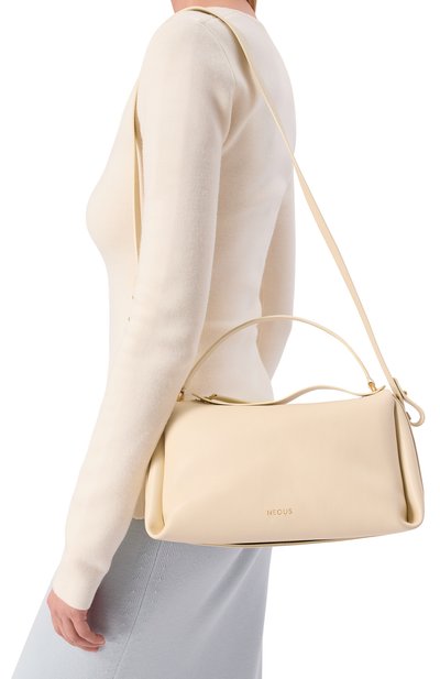 Сумка scorpius NEOUS кремового цвета по цене 112500 руб., арт. 00077/LEATHER, фото 2 Сумка scorpius NEOUS, арт. 00077/LEATHER, фото 2