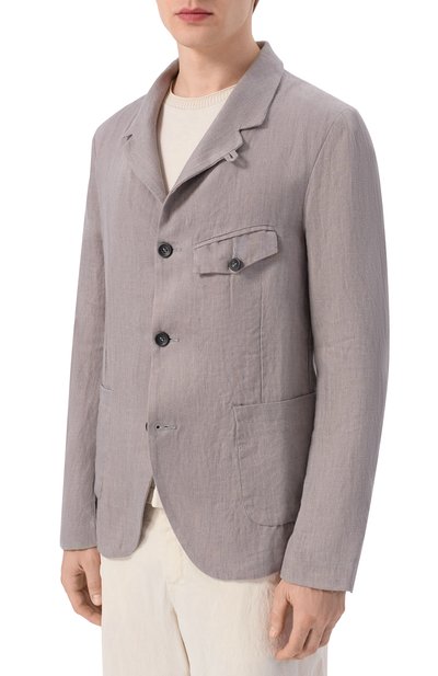 Льняной пиджак HANNES ROETHER, арт. PAR32D0NE.6048, фото 3