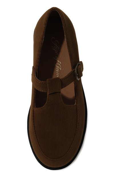 Вельветовые туфли berta AGE OF INNOCENCE коричневого цвета по цене 13400 руб., арт. 000315/BERTA/31, фото 4 Вельветовые туфли berta AGE OF INNOCENCE, арт. 000315/BERTA/31, фото 4