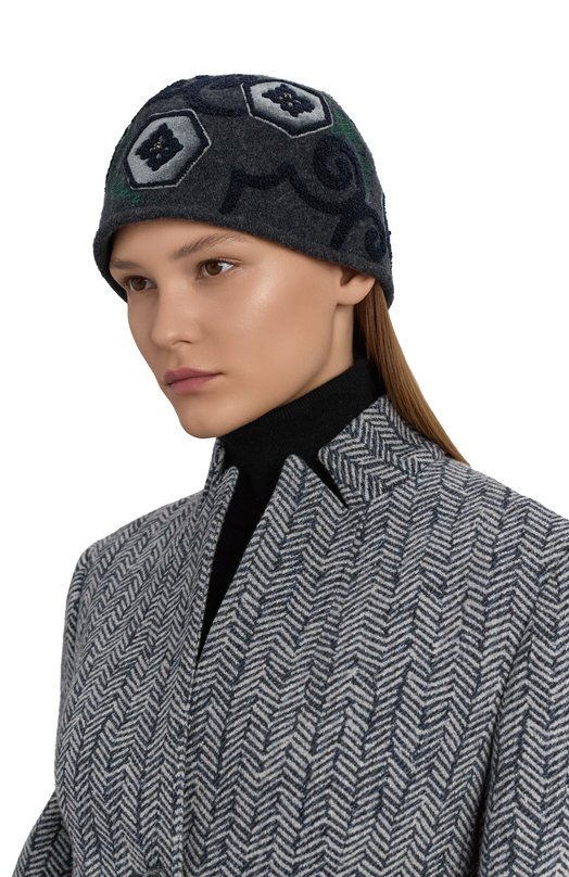 Шерстяная шапка Giorgio Armani GW001994/AF19190 Серый  GW001994/AF19190 Фото 2