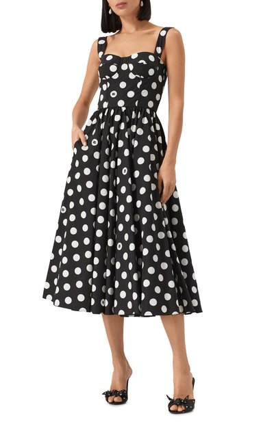 Хлопковое платье DOLCE & GABBANA, арт. F6JJDT/HS5R9, фото 3