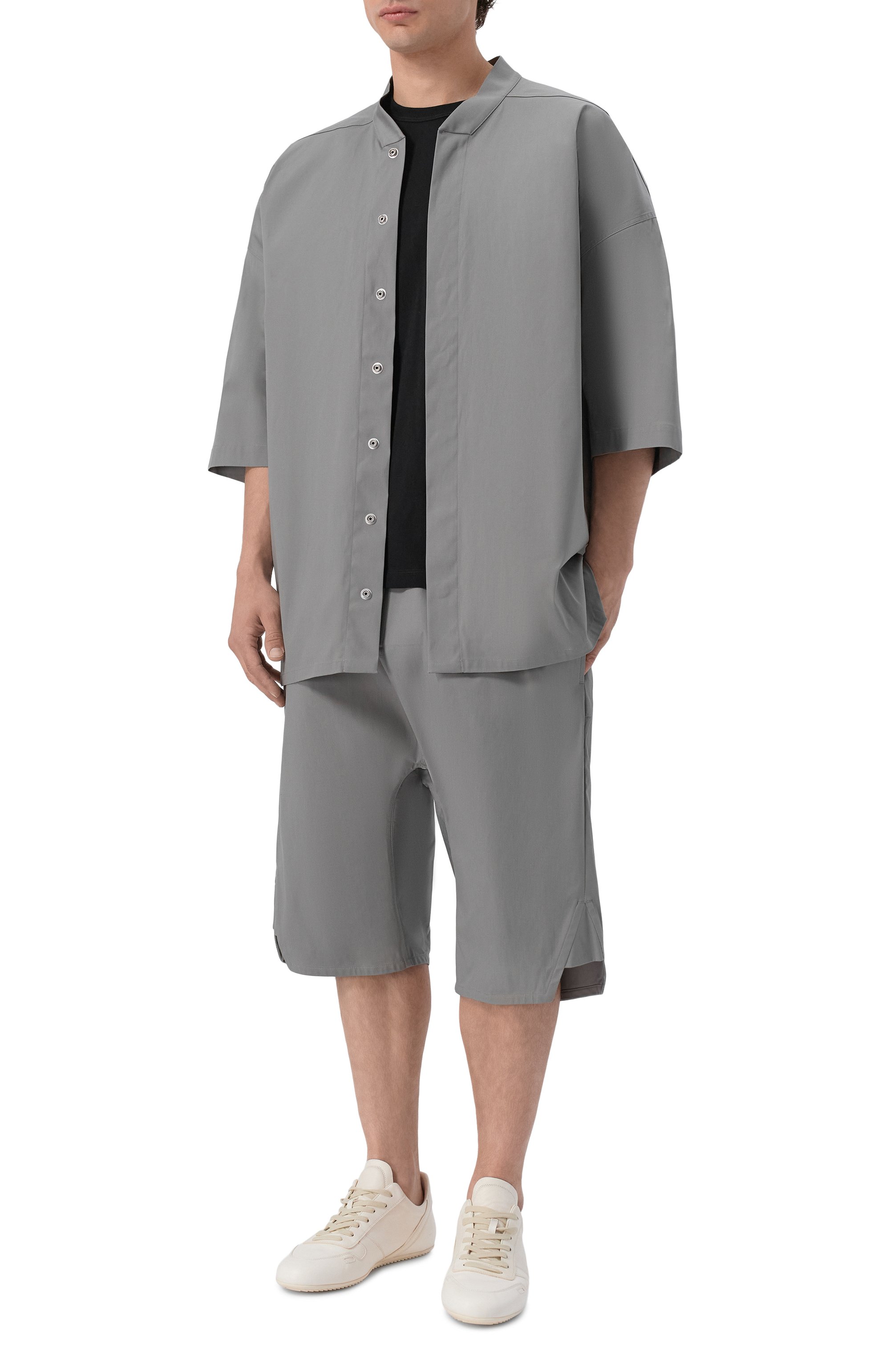 Хлопковая рубашка RICK OWENS, арт. RU02F4238/TE, фото 2