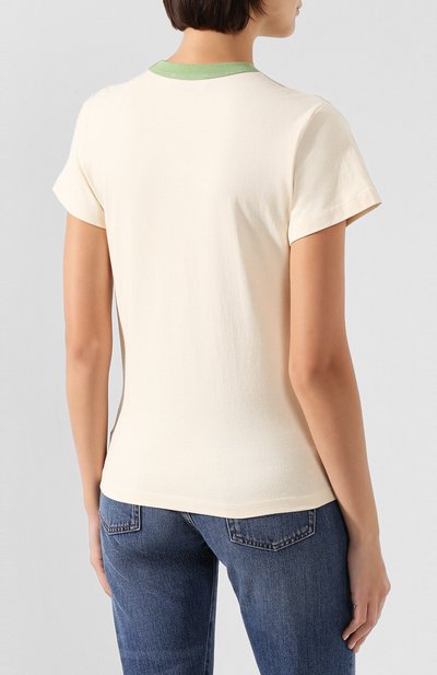 Хлопковая футболка LANVIN, арт. RW-T0688I-TJ02-H19, фото 4