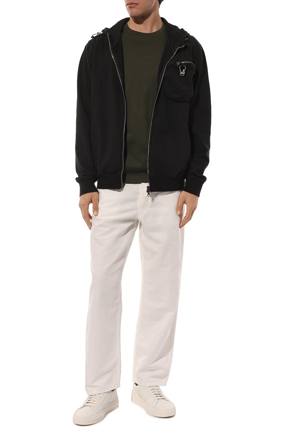 Брюки из хлопка и льна C.P. COMPANY, арт. 14CMPA356A-006273G, фото 2