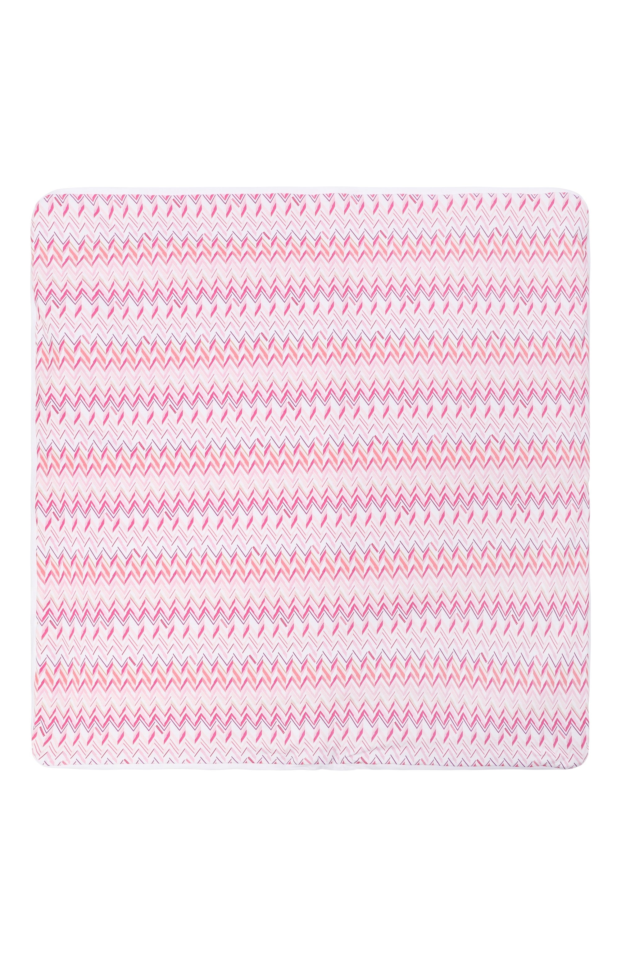 Хлопковое одеяло MISSONI розового цвета по цене 23100 руб., арт. MY0010/Z3674, фото 3 Хлопковое одеяло MISSONI, арт. MY0010/Z3674, фото 3