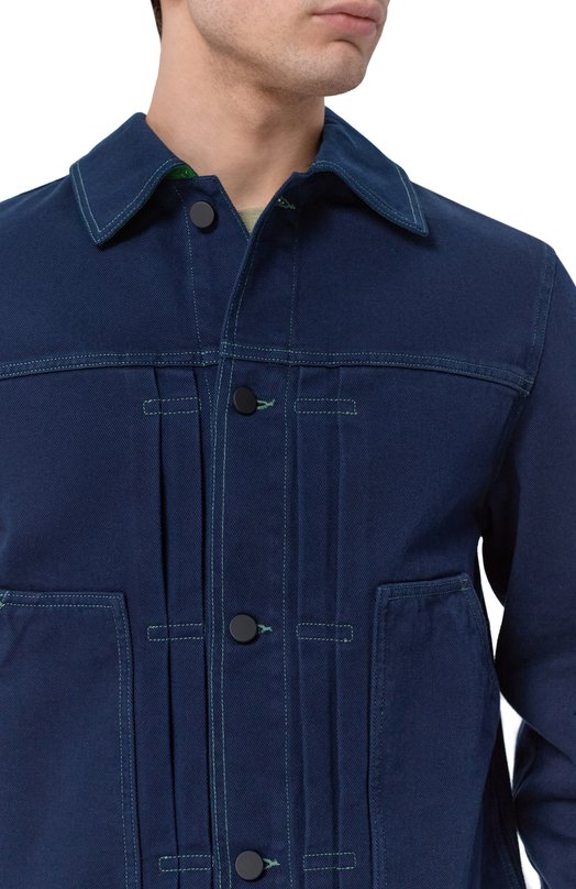 Джинсовая куртка Kiton UGK161K0730H Синий  UGK161K0730H Фото 5