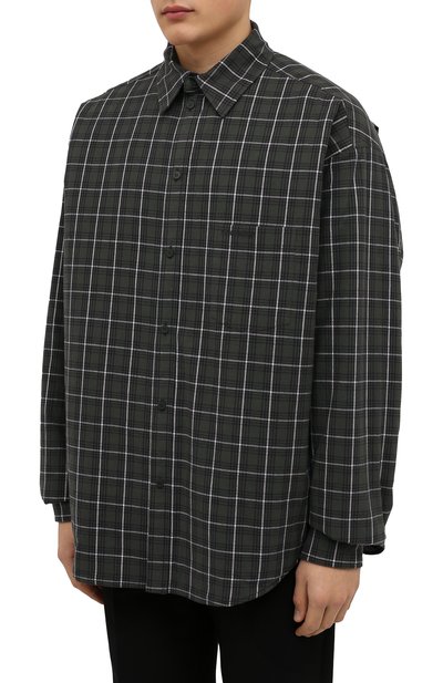 Утепленная куртка-рубашка BALENCIAGA, арт. 676285/TLM03, фото 3