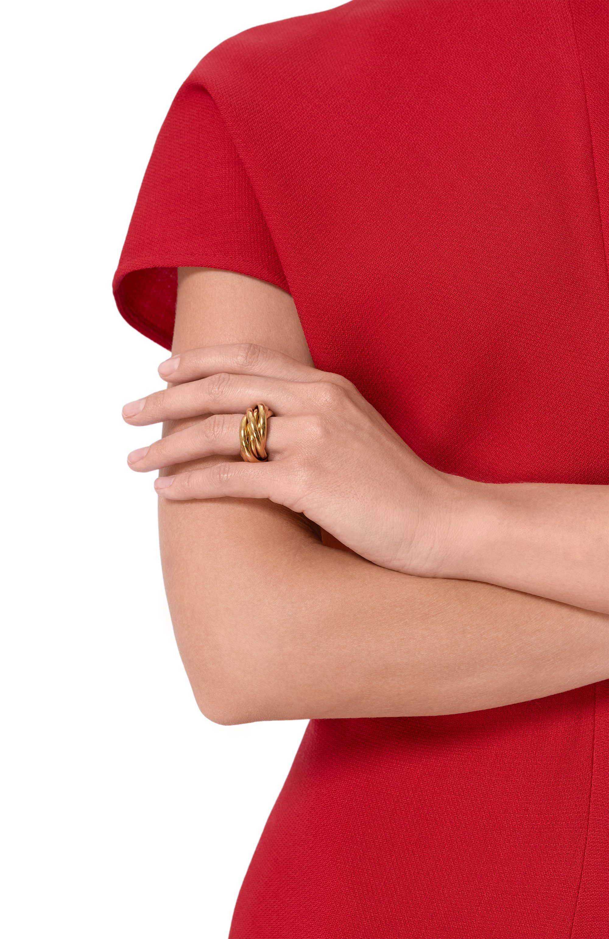 Кольцо JIL SANDER золотого цвета по цене 69950 руб., арт. J11UQ0092/P4877, фото 2 Кольцо JIL SANDER, арт. J11UQ0092/P4877, фото 2