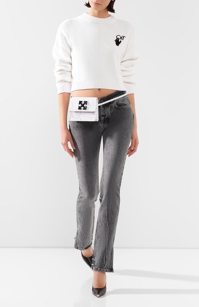 Хлопковый пуловер OFF-WHITE, арт. 0WHE021S20KNI0020110, фото 2