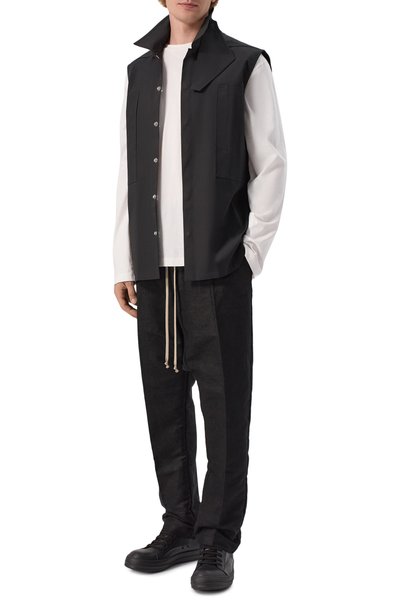 Мужская хлопковая сорочка RICK OWENS, арт. RR02F4223/TE