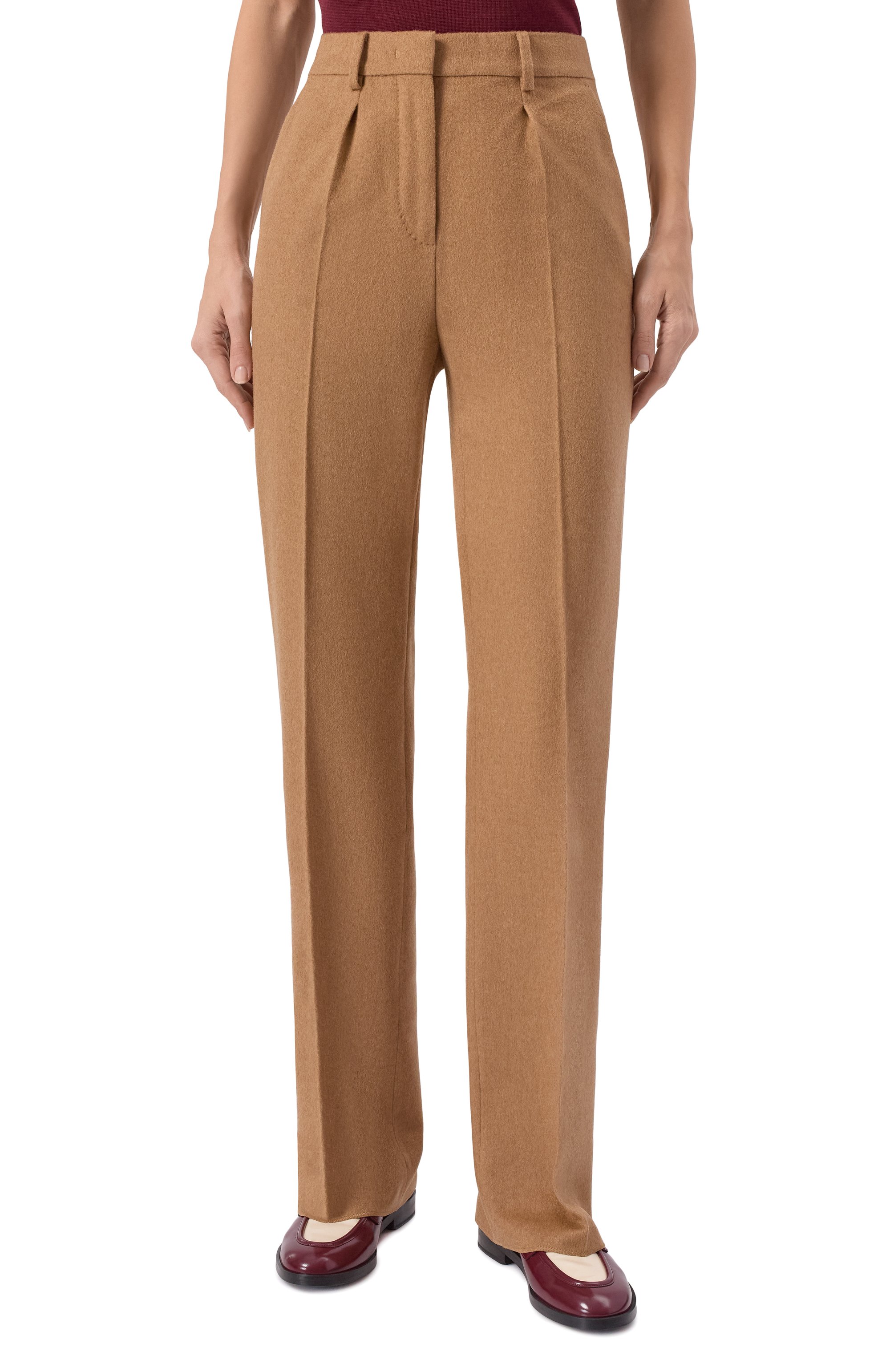 Шерстяные брюки MAX MARA, арт. CARB0NE, фото 3