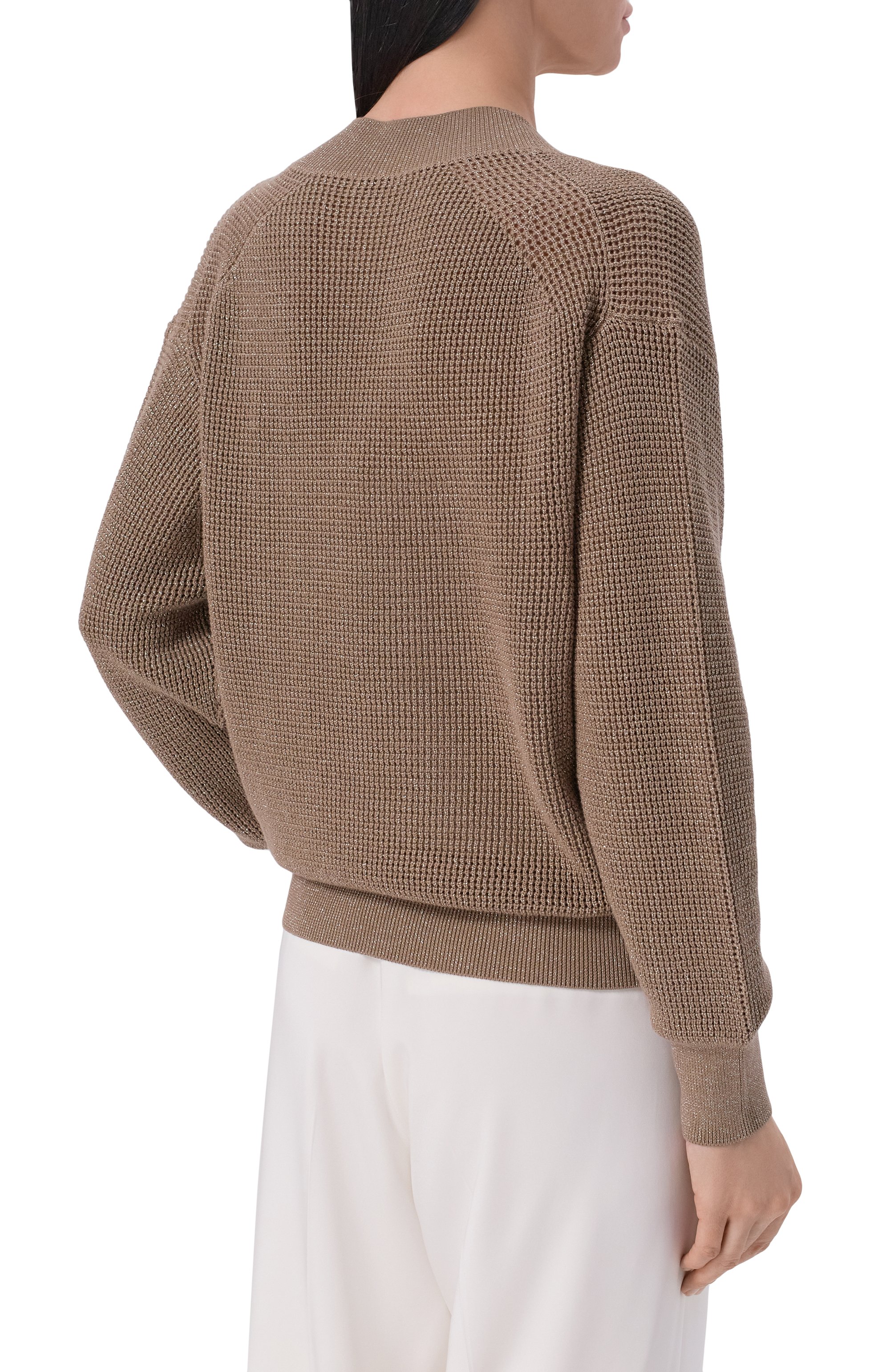 Свитер из хлопка и вискозы BRUNELLO CUCINELLI, арт. MST263312, фото 4