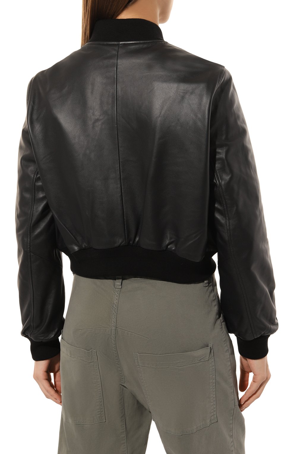 Кожаный бомбер YS ARMY PARIS темно-синего цвета по цене 155000 руб., арт. 24EFV20047B23W, фото 4 Кожаный бомбер YS ARMY PARIS, арт. 24EFV20047B23W, фото 4