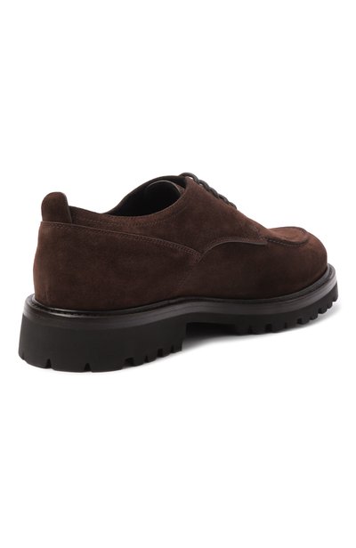 Замшевые дерби MVST коричневого цвета по цене 99550 руб., арт. DERBY_1/SUEDE+CASHMERE, фото 4 Замшевые дерби MVST, арт. DERBY_1/SUEDE+CASHMERE, фото 4