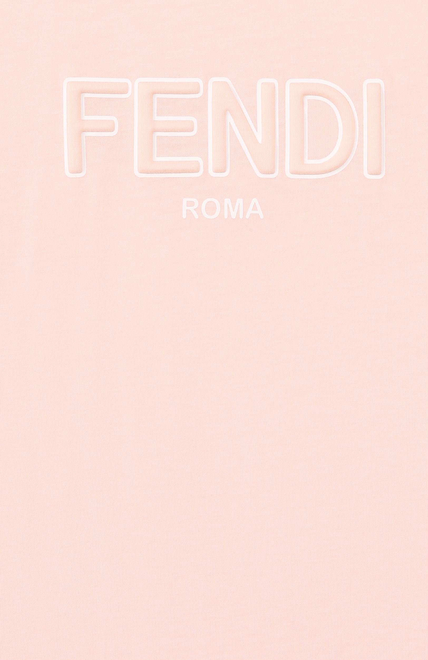 Хлопковая футболка FENDI, арт. JUI202/7AJ/3A-6A, фото 3