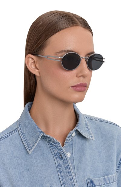 Солнцезащитные очки PROJEKT PRODUKT серого цвета по цене 39750 руб., арт. HM3 CMWG, фото 3 Солнцезащитные очки PROJEKT PRODUKT, арт. HM3 CMWG, фото 3