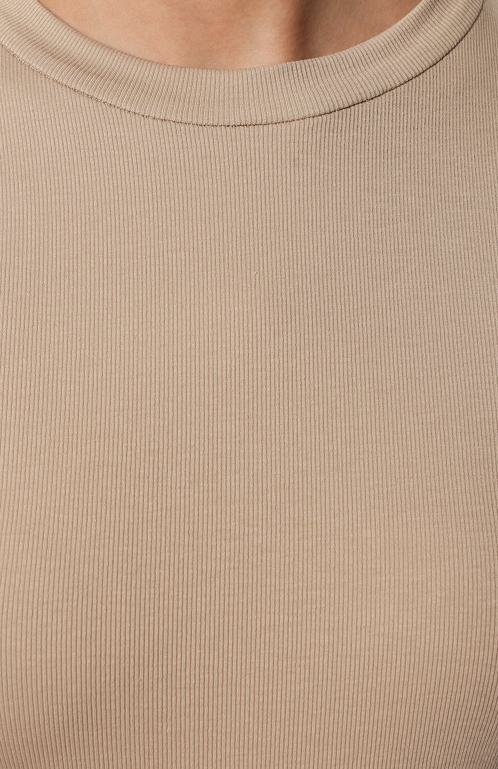 Хлопковая футболка BRUNELLO CUCINELLI бежевого цвета по цене 41300 руб., арт. M0TC836S50, фото 5 Хлопковая футболка BRUNELLO CUCINELLI, арт. M0TC836S50, фото 5