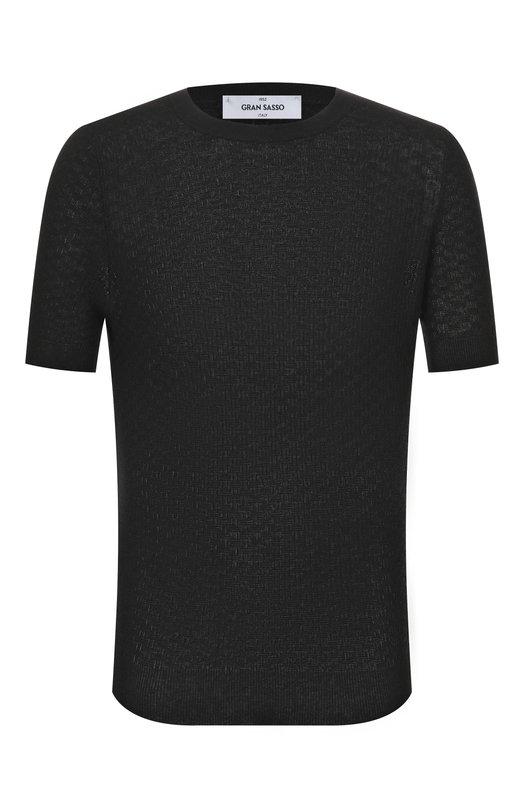 Джемпер изо льна и хлопка Gran Sasso 57169/18668 Чёрный 57169/18668