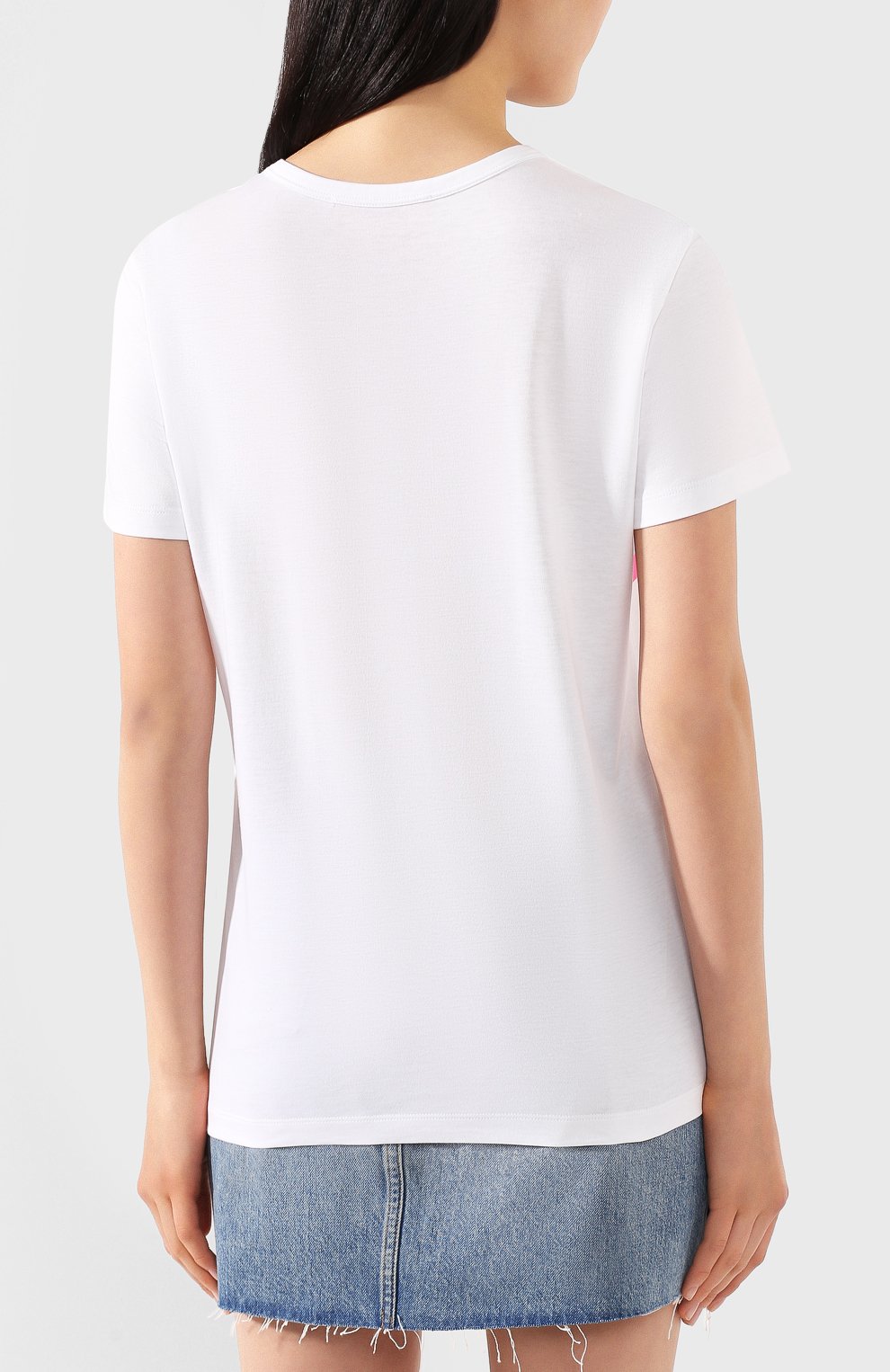 Хлопковая футболка ICEBERG белого цвета по цене 16500 руб., арт. 20E I2S0/F032/4157, фото 4 Хлопковая футболка ICEBERG, арт. 20E I2S0/F032/4157, фото 4