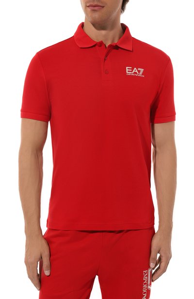 Хлопковое поло EA7, арт. 6DPF16/PJVQZ, фото 3