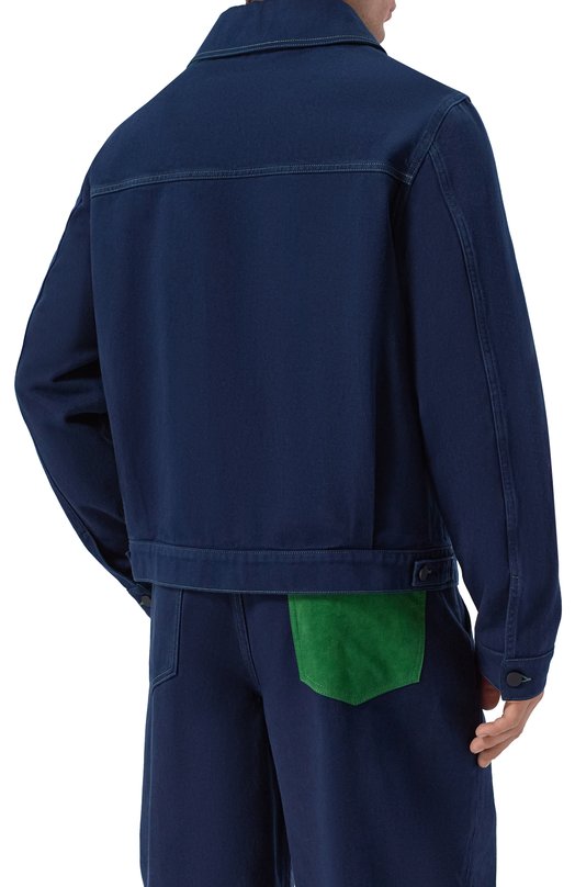 Джинсовая куртка Kiton UGK161K0730H Синий  UGK161K0730H Фото 4