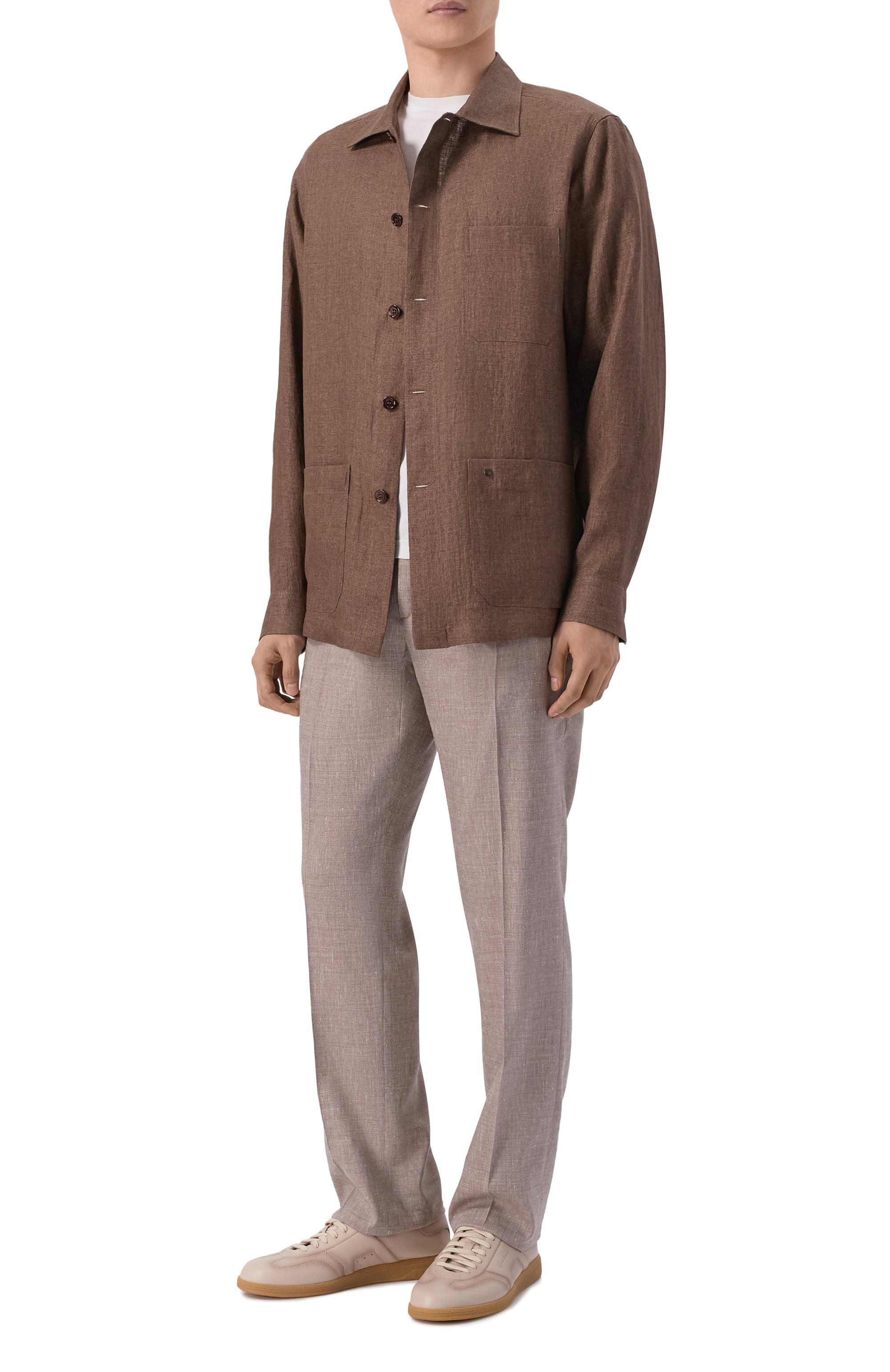 Льняная рубашка STEFANO RICCI, арт. SP008363/BN2930, фото 2