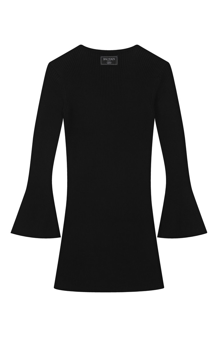 Платье из шерсти и хлопка BALMAIN, арт. BX1D30, фото 1