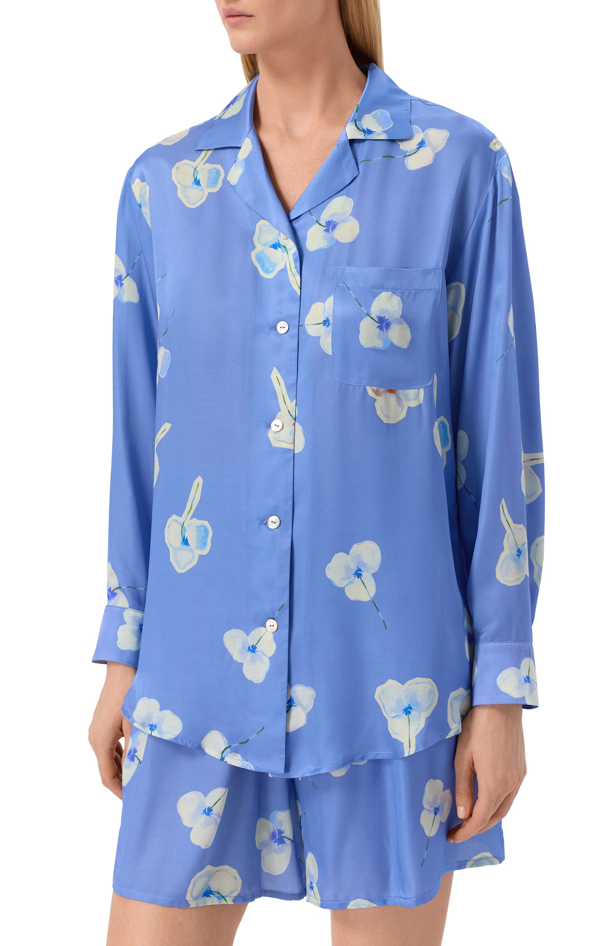 Пижама из хлопка и шелка ANY WOWZERS, арт. BFR02-TRIFL-BL, фото 3