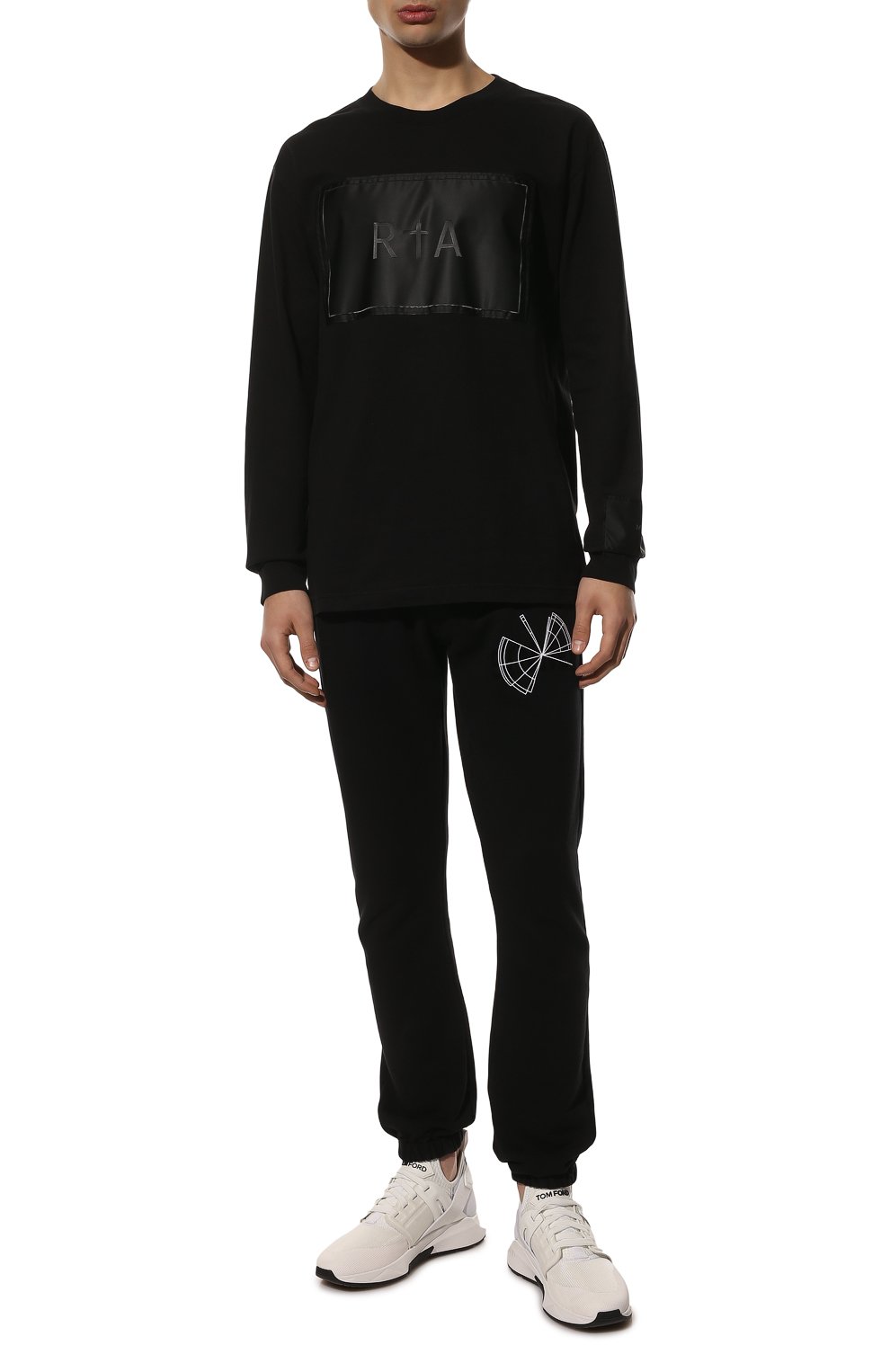 Хлопковый лонгслив RTA, арт. MH21-A094-0049BXLAB, фото 2