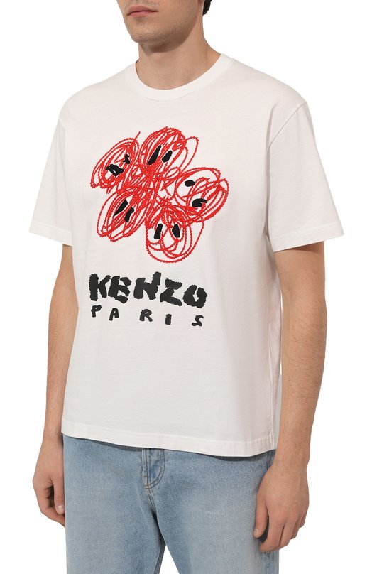 фото Хлопковая футболка kenzo