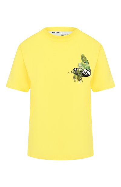 Женская хлопковая футболка OFF-WHITE, арт. 0WAA049F19F290536010