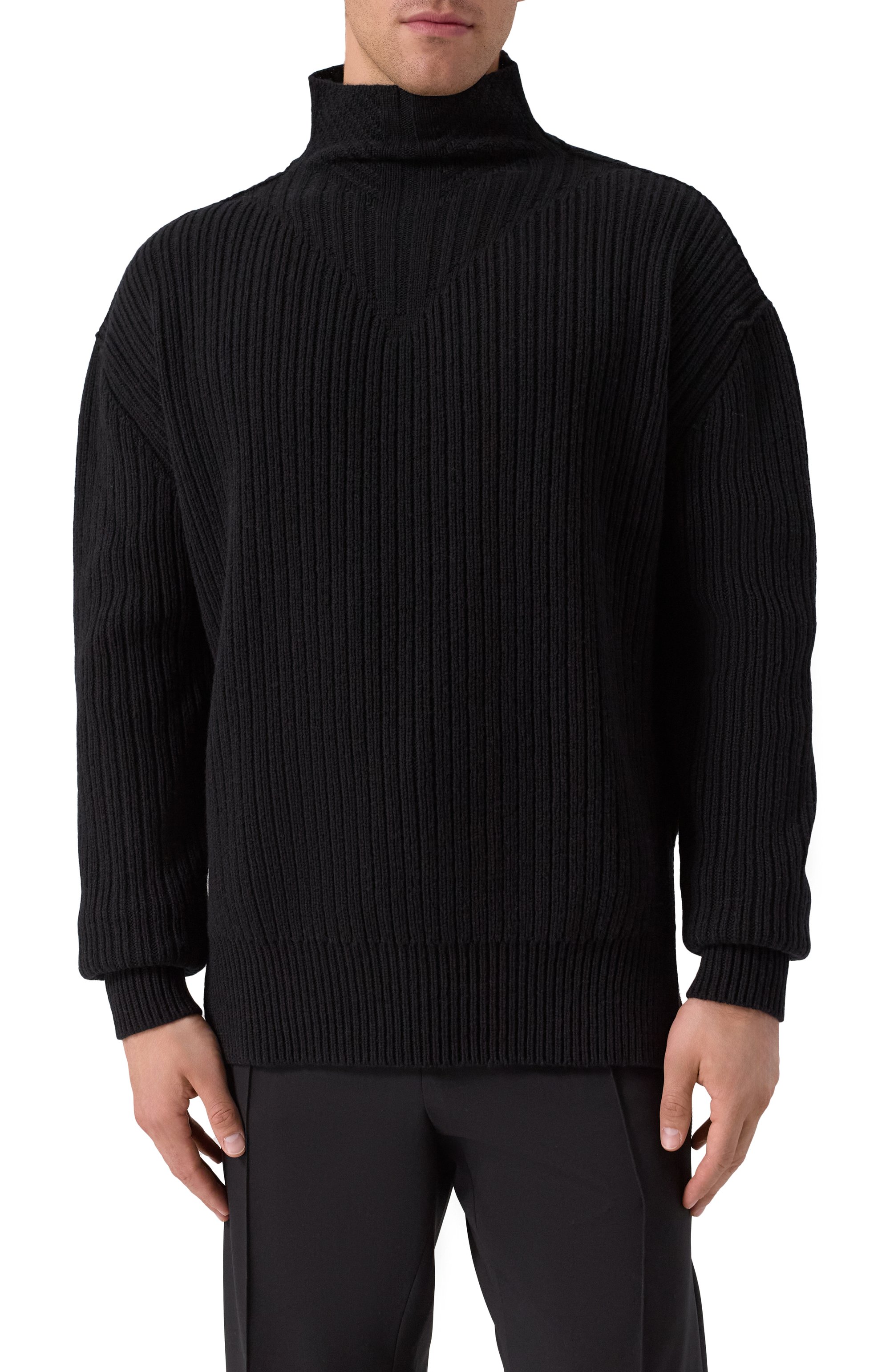 Шерстяной свитер RICK OWENS, арт. RU02E1645/KWV, фото 3