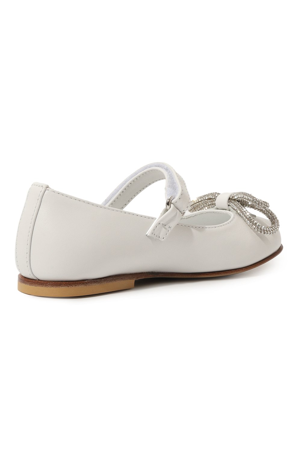 Кожаные балетки MONTELPARE TRADITION белого цвета по цене 21100 руб., арт. MT11684/VAR1/24-27, фото 3 Кожаные балетки MONTELPARE TRADITION, арт. MT11684/VAR1/24-27, фото 3