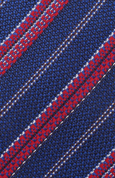 Шелковый галстук KITON синего цвета по цене 25450 руб., арт. UCRVKLC02G27, фото 3 Шелковый галстук KITON, арт. UCRVKLC02G27, фото 3