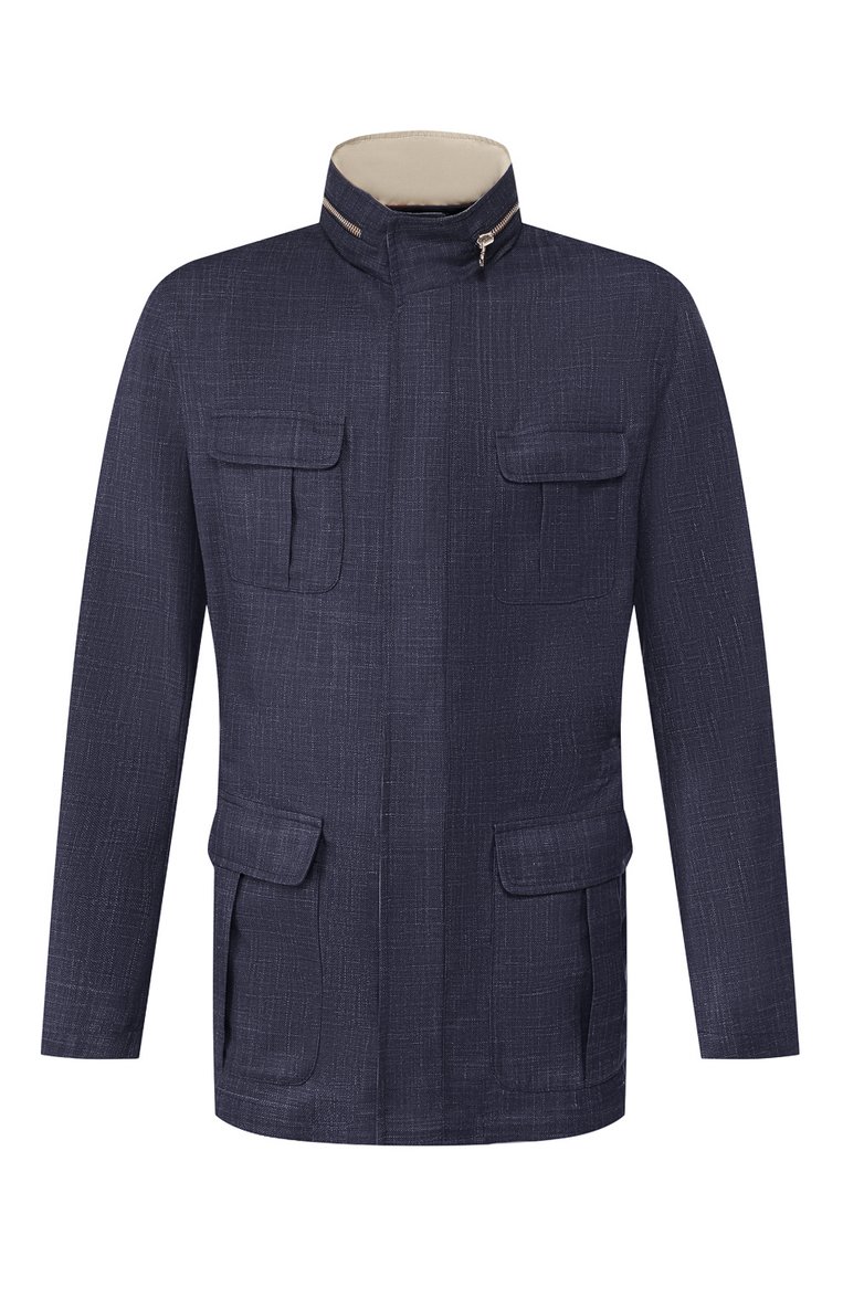 Куртка из смеси шерсти и льна KITON, арт. UW0661V07S76, фото 1