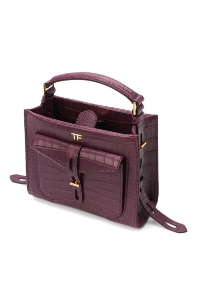 Сумка t twist из кожи аллигатора TOM FORD, арт. L1259T-EAL001/AMIS, фото 4