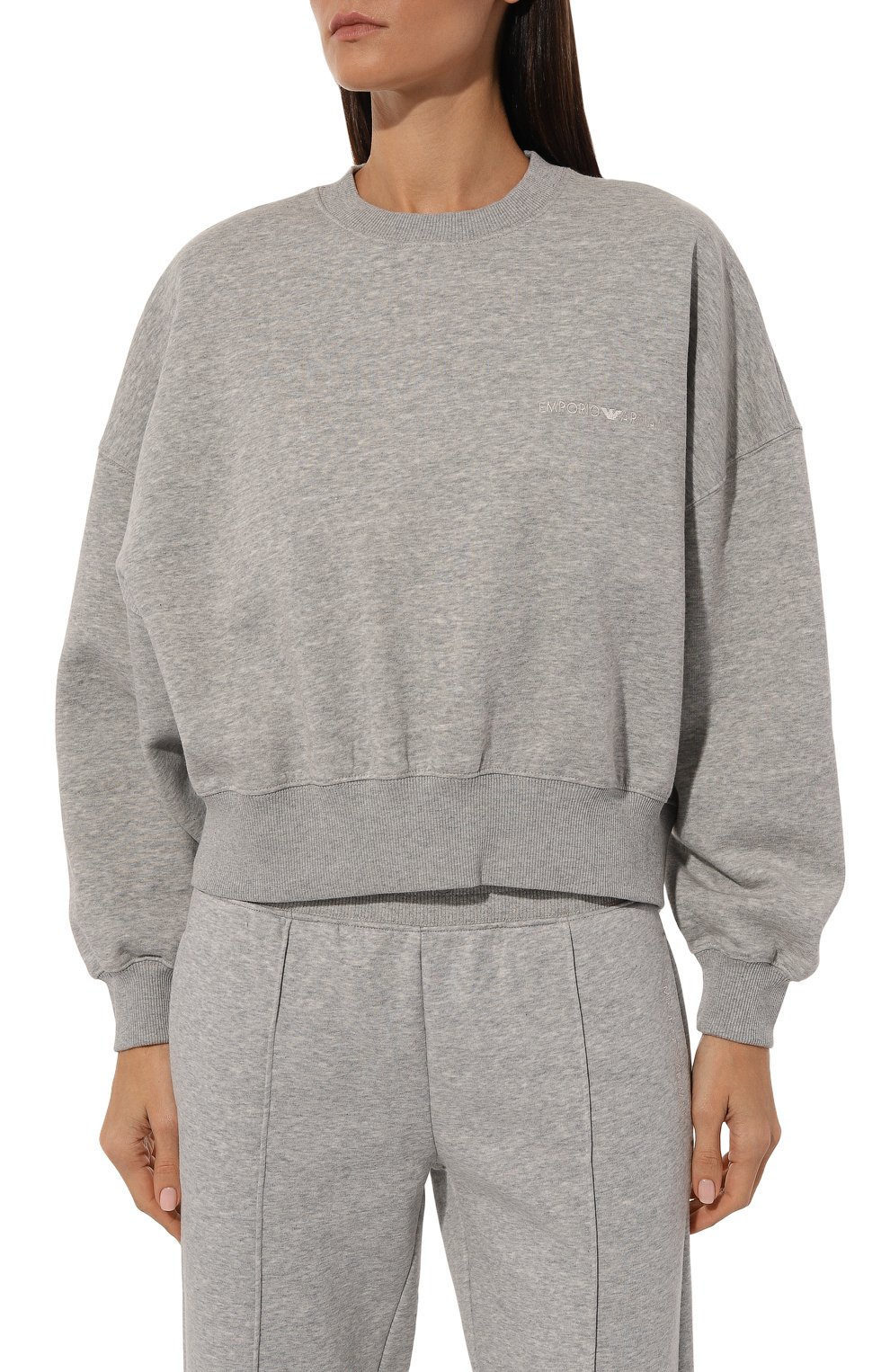 Хлопковый свитшот EMPORIO ARMANI, арт. 164765/3F265, фото 3