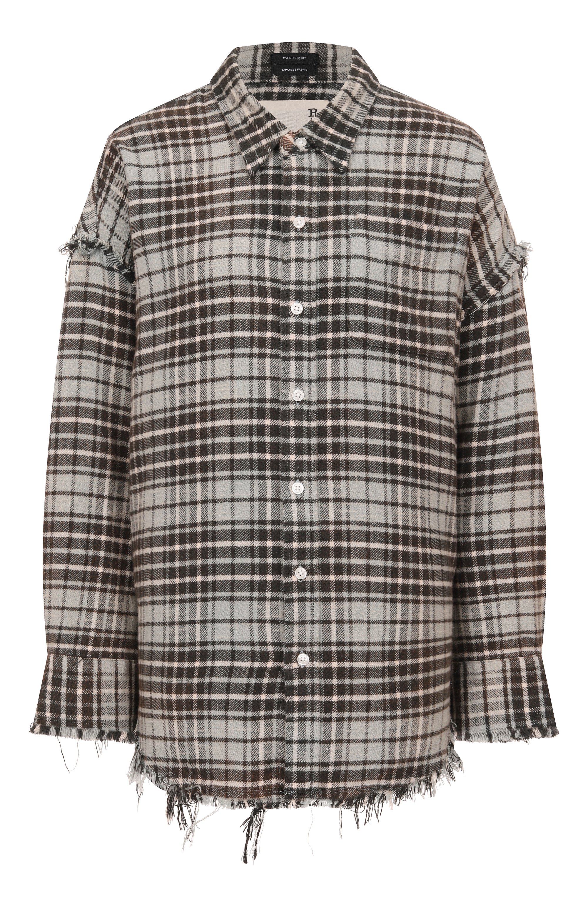 Хлопковая рубашка R13, арт. R13WR075-R560B/W, фото 1