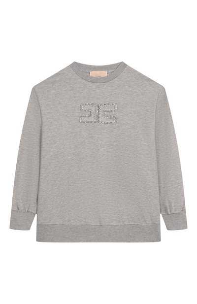 Хлопковый свитшот ELISABETTA FRANCHI LA MIA BAMBINA, арт. EFFE1510/FF002/6-8