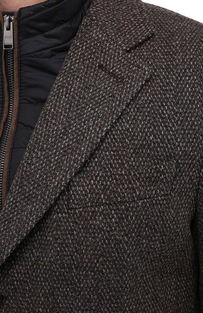 Шерстяное пальто BOSS, арт. 50438640, фото 5