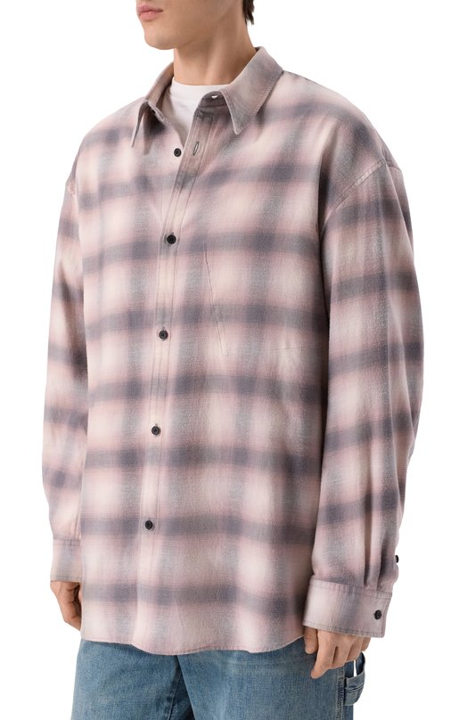 Хлопковая рубашка Attachment x Vein Attachment VS52-331 Разноцветный  VS52-331 Фото 3