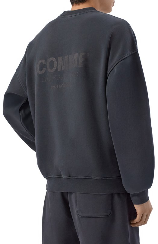 Хлопковый свитшот Comme des Fuckdown CFABM01920 Серый  CFABM01920 Фото 4