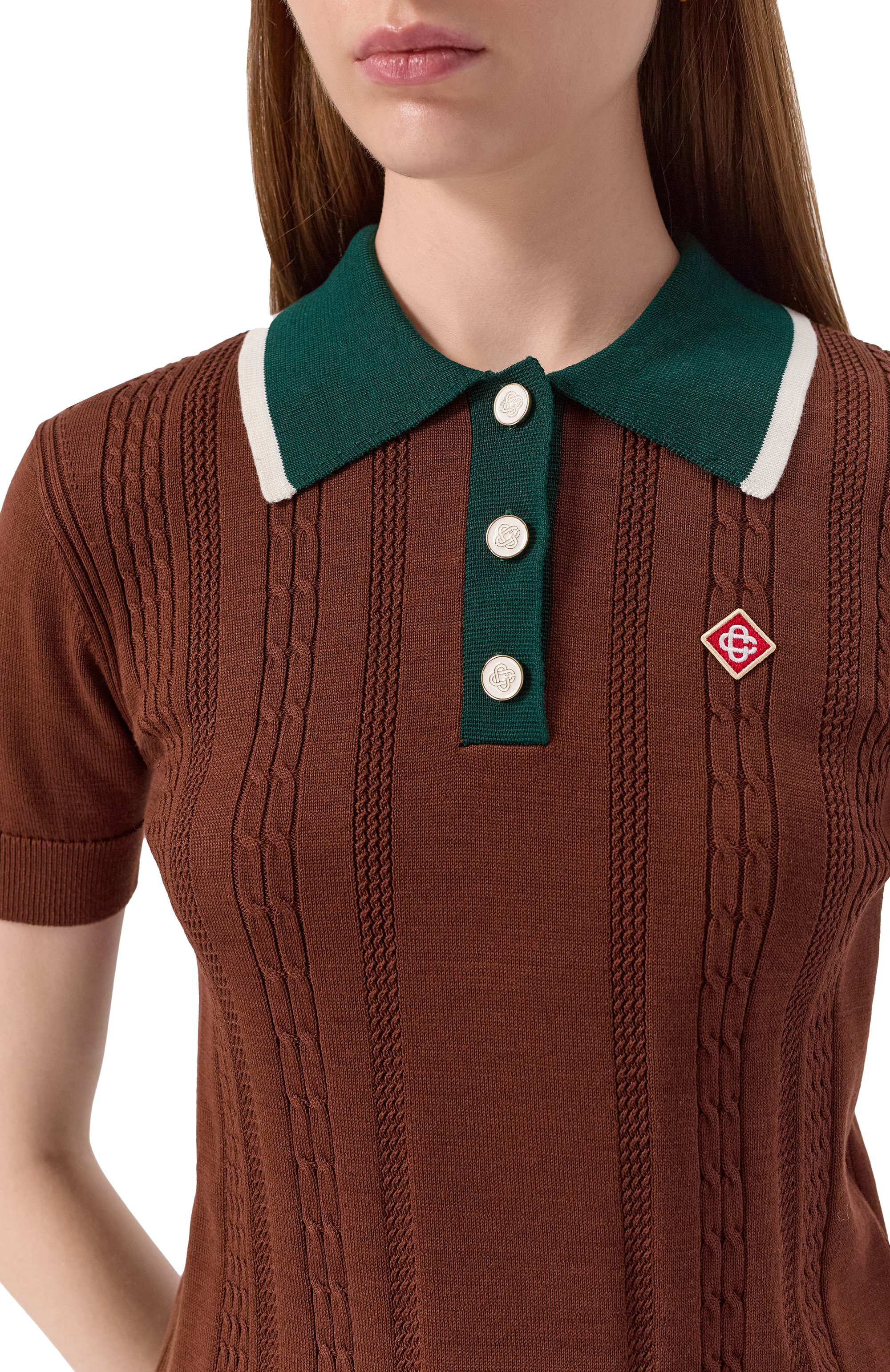 Хлопковое поло CASABLANCA, арт. WS25-KW-948-01, фото 5