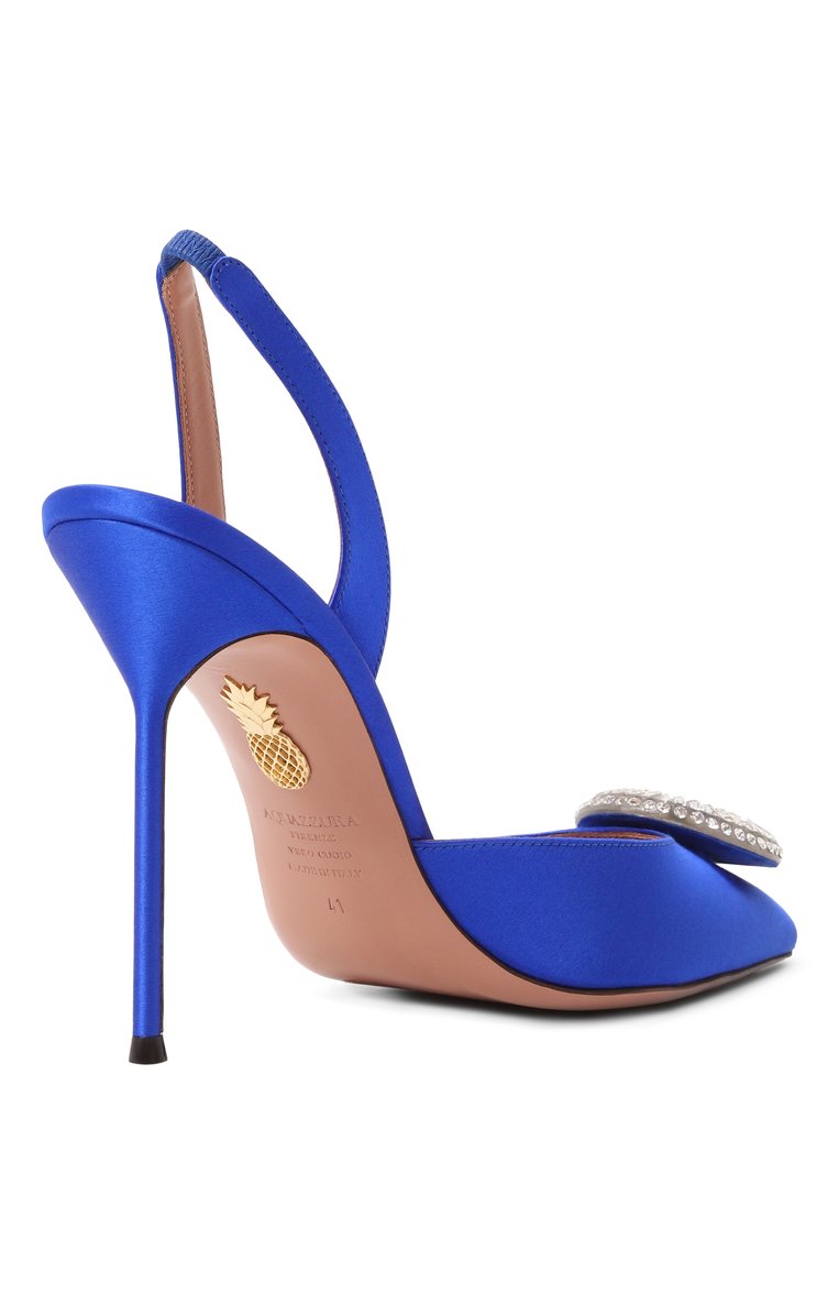 Текстильные туфли crystal hoop 105 AQUAZZURA, арт. CYPHIGL0/SAT, фото 1